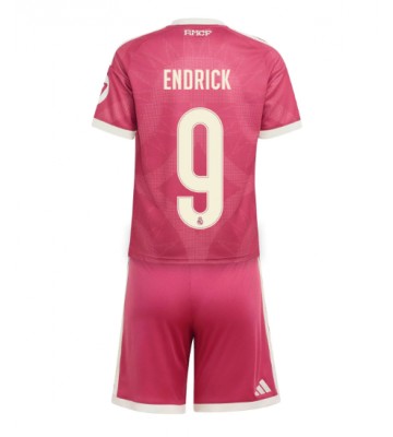 Real Madrid Endrick #9 Tredjetrøje Børn 2026-27 Kortærmet (+ Korte bukser)